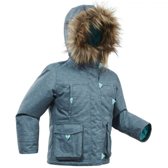 ПАРКА ЗИМНЯЯ ВОДОНЕПРОНИЦАЕМАЯ ПОХОДНАЯ ДЛЯ ДЕТЕЙ 2–6 ЛЕТ SH500 ULTRA-WARM QUECHUA