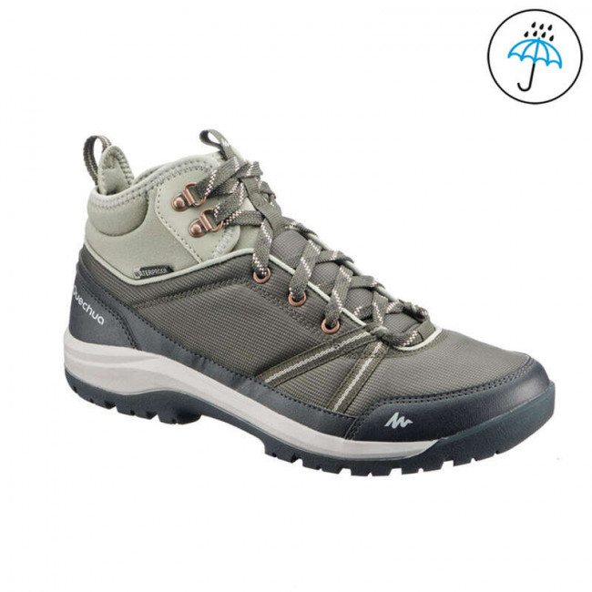 Ботинки походные водонепроницаемые женские NH150 Mid WP QUECHUA