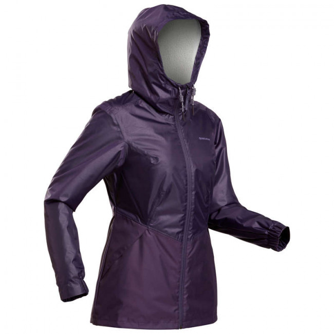 Куртка теплая водонепроницаемая походная женская SH100 WARM QUECHUA