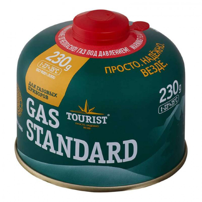 Газовый баллон GAS STANDARD - 230 г  (резьбовой) TURIS