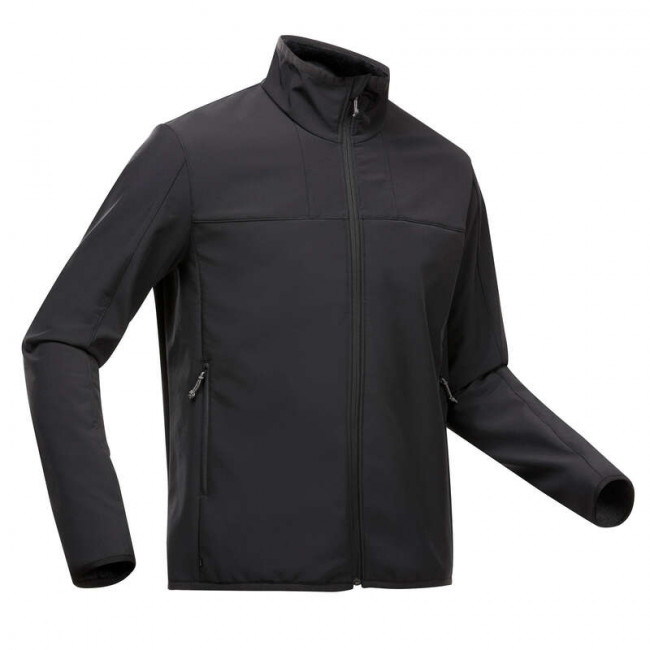 Куртка-ветровка утепленная - MT 100 WINDWARM чер. - муж. FORCLAZ