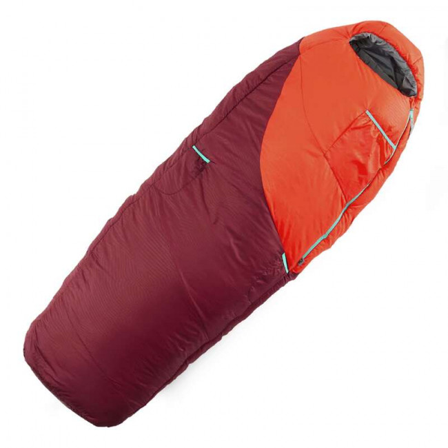 МЕШОК СПАЛЬНЫЙ 0°C ДЛЯ ДЕТЕЙ КРАСНЫЙ MH500 QUECHUA