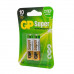 БАТАРЕЙКИ GP SUPER ALKALINE 15A-2CR2 (LR06), 2 ШТУКИ, АА GP GP